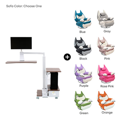 Fat Cat Recliner + Floating Desk Bundle