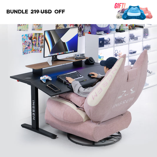 Fat Cat Recliner + Tilt Desk Bundle