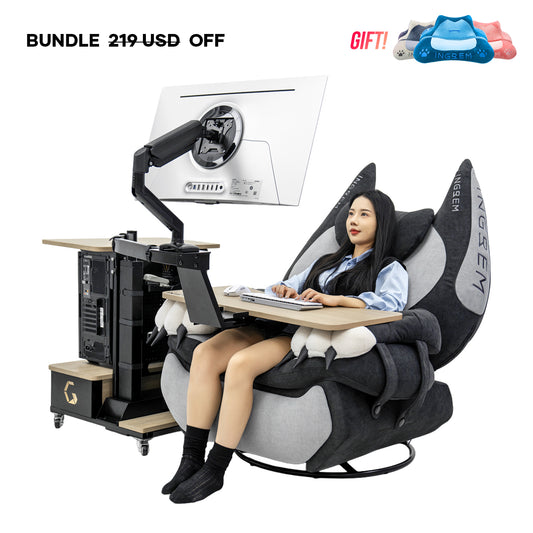 Fat Cat Recliner + Floating table Bundle