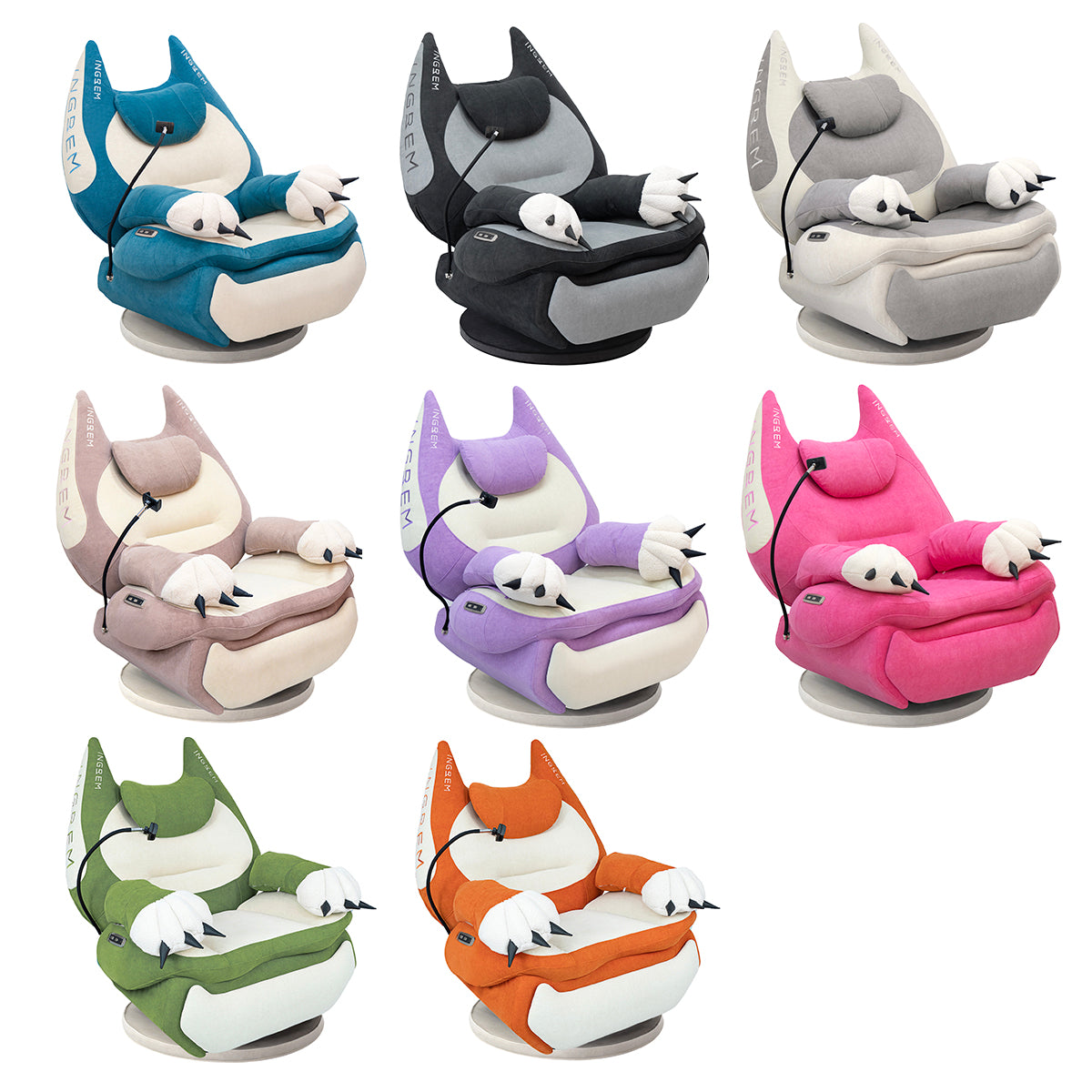 Fat Cat Sofa Caster Base — Push & 360° Swivel (Add-On)