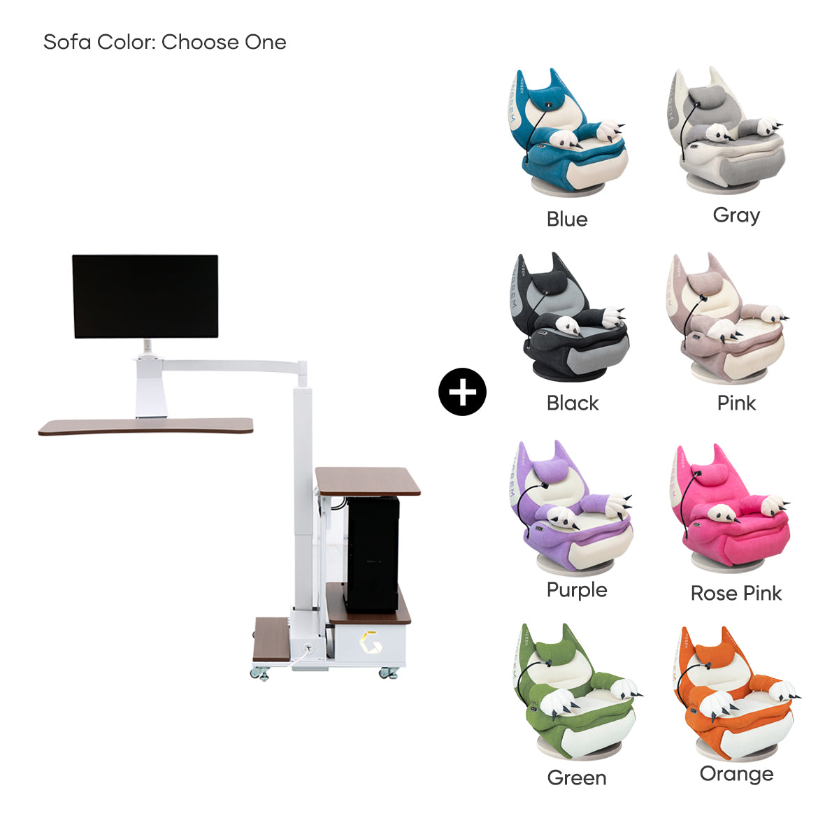 Fat Cat Recliner + Floating Desk Bundle