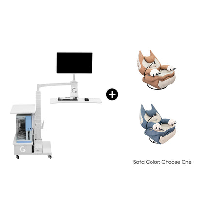 Fat Cat Recliner + Floating Desk Bundle