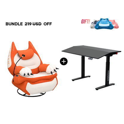 Fat Cat Recliner + Tilt Desk Bundle