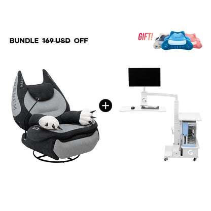 Fat Cat Recliner + Floating Desk Bundle