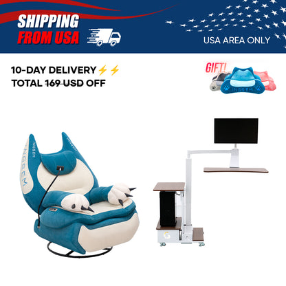 【For US Customers Only 10-Day Delivery⚡️⚡️】Power smart Sofa Recliner+Floating table