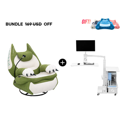 Fat Cat Recliner + Floating Desk Bundle