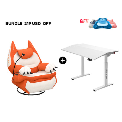 Fat Cat Recliner + Tilt Desk Bundle