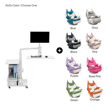 Fat Cat Recliner + Floating Desk Bundle