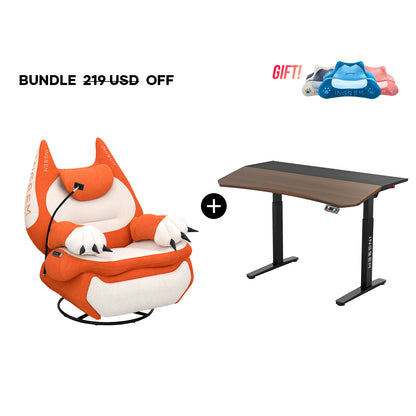Fat Cat Recliner + Tilt Desk Bundle