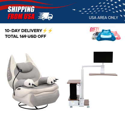 【For US Customers Only 10-Day Delivery⚡️⚡️】Power smart Sofa Recliner+Floating table