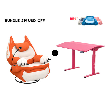 Fat Cat Recliner + Tilt Desk Bundle