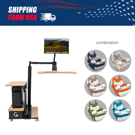 【Shipping from US warehouse】Recliner + floating table package