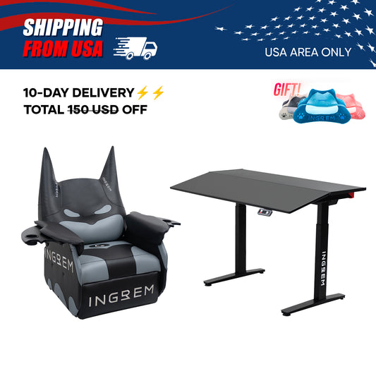 【For US Customers Only】Bat Cat Sofa+Tilt-adjustable desk