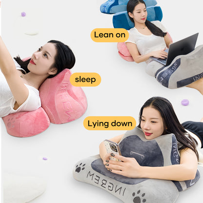 Fat Cat Pillow(with three color pillowcase)