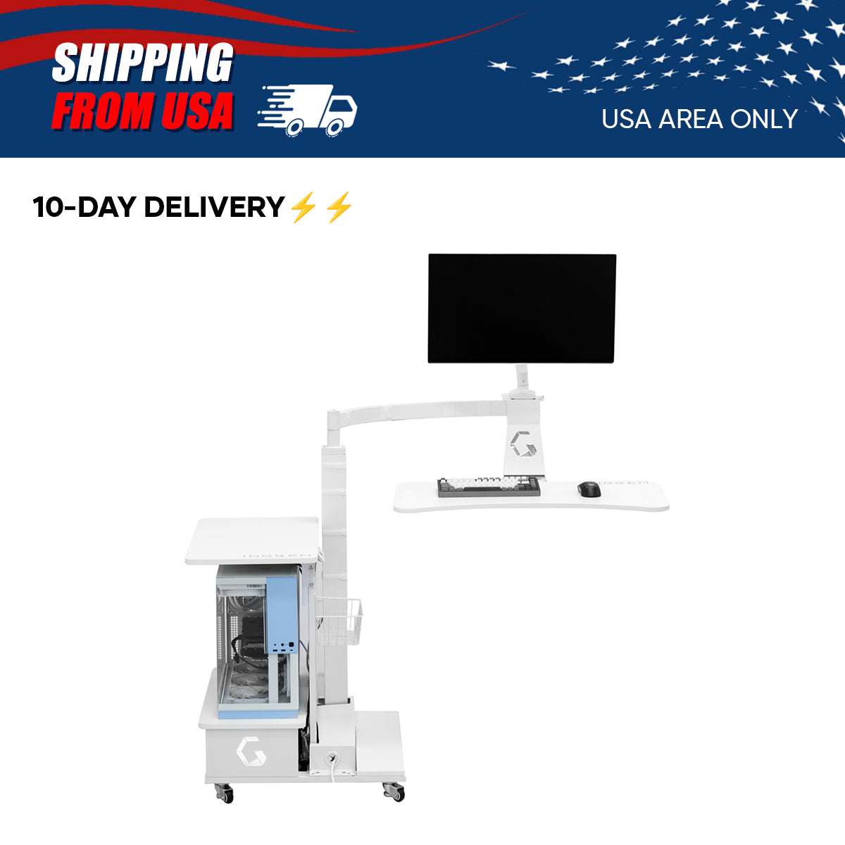 【For US Customers Only 10-Day Delivery⚡️⚡️】Power smart Sofa Recliner+Floating table