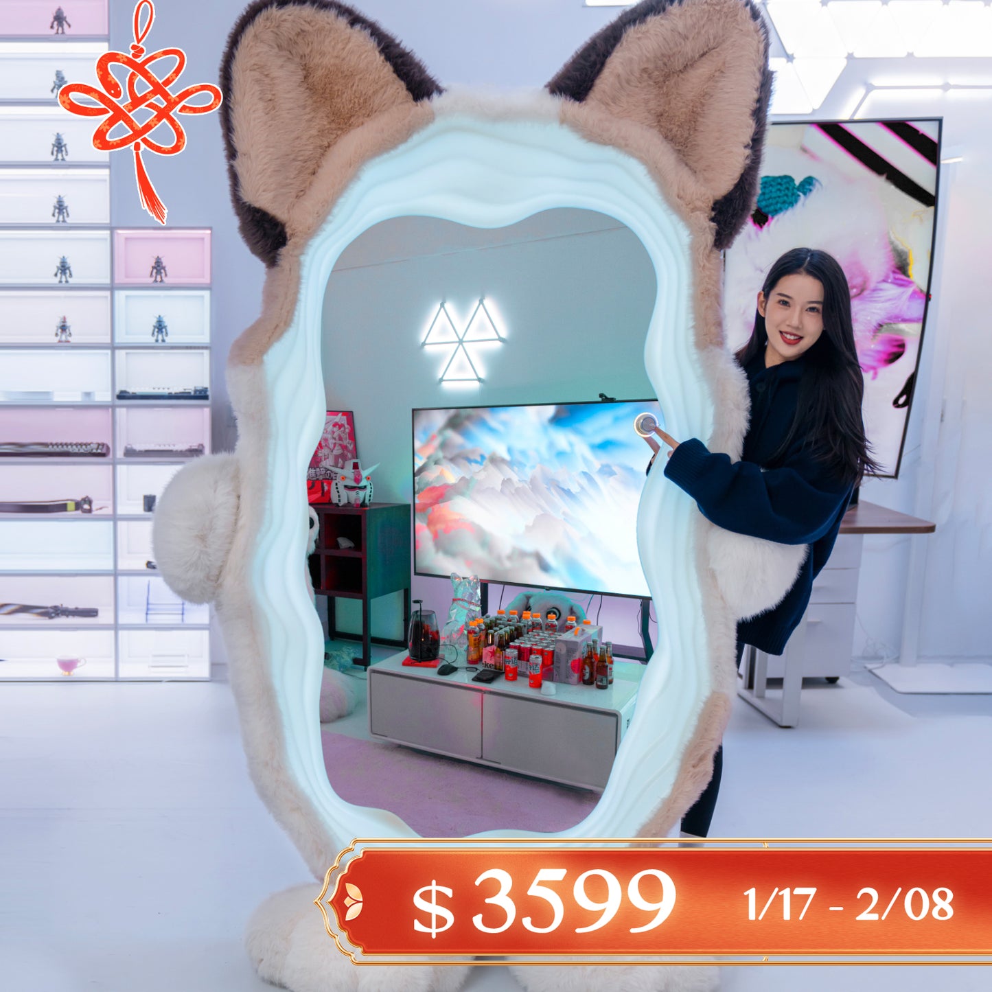 Cat ear mirror