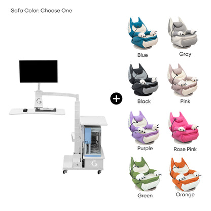 Fat Cat Recliner + Floating Desk Bundle