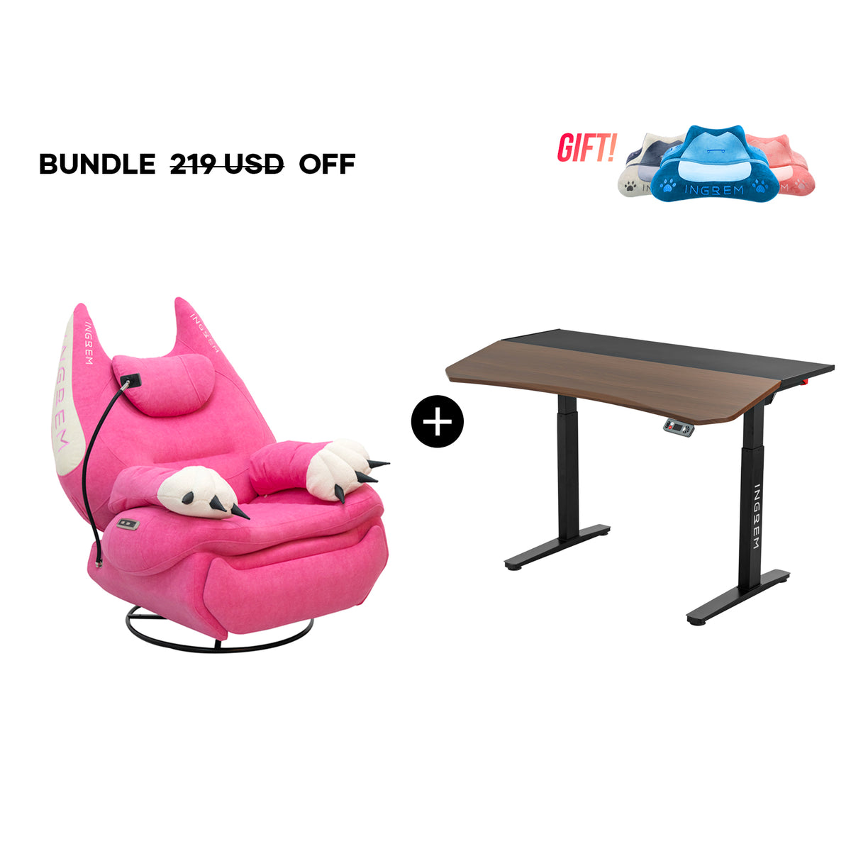 Fat Cat Recliner + Tilt Desk Bundle
