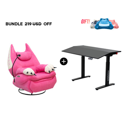 Fat Cat Recliner + Tilt Desk Bundle