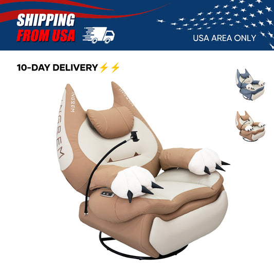 【For US Customers Only】super leather fat cat recliner