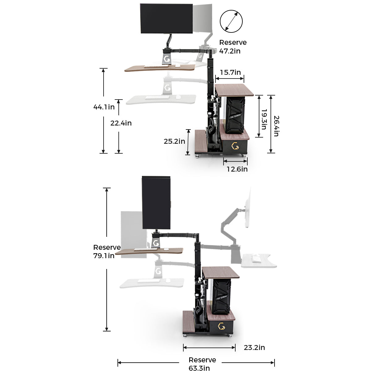 【For US Customers Only 10-Day Delivery⚡️⚡️】Power smart Sofa Recliner+Floating table