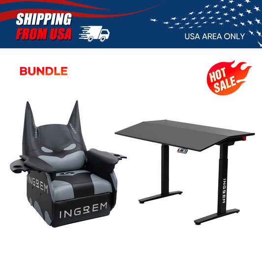 【Shipping from US warehouse】Bat Cat Sofa+Tilt-adjustable desk