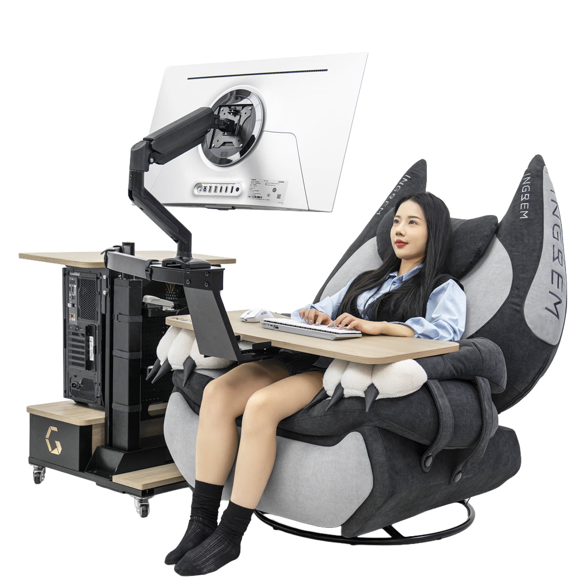 【For US Customers Only 10-Day Delivery⚡️⚡️】Power smart Sofa Recliner+Floating table