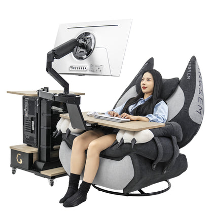 【For US Customers Only 10-Day Delivery⚡️⚡️】Power smart Sofa Recliner+Floating table