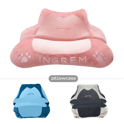 Fat Cat Pillow(with three color pillowcase)